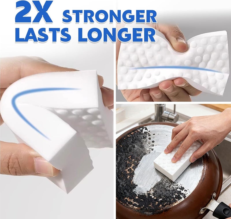 ISDGER Glass Cooktop Cleaner Sponge, 10 Pack GRS Certified Stove Top Cleaner 2X Density Magic Melamine Sponge Eraser, Extra Durable & Long Lasting, for Kitchen Glass Marble Ceramics Top Daily Cleaning - Image 5